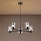 Nuvo Clarksville - 28 Inch 5 Light Chandelier - Matte Black with Clear Glass 60/8066 - alternate 2